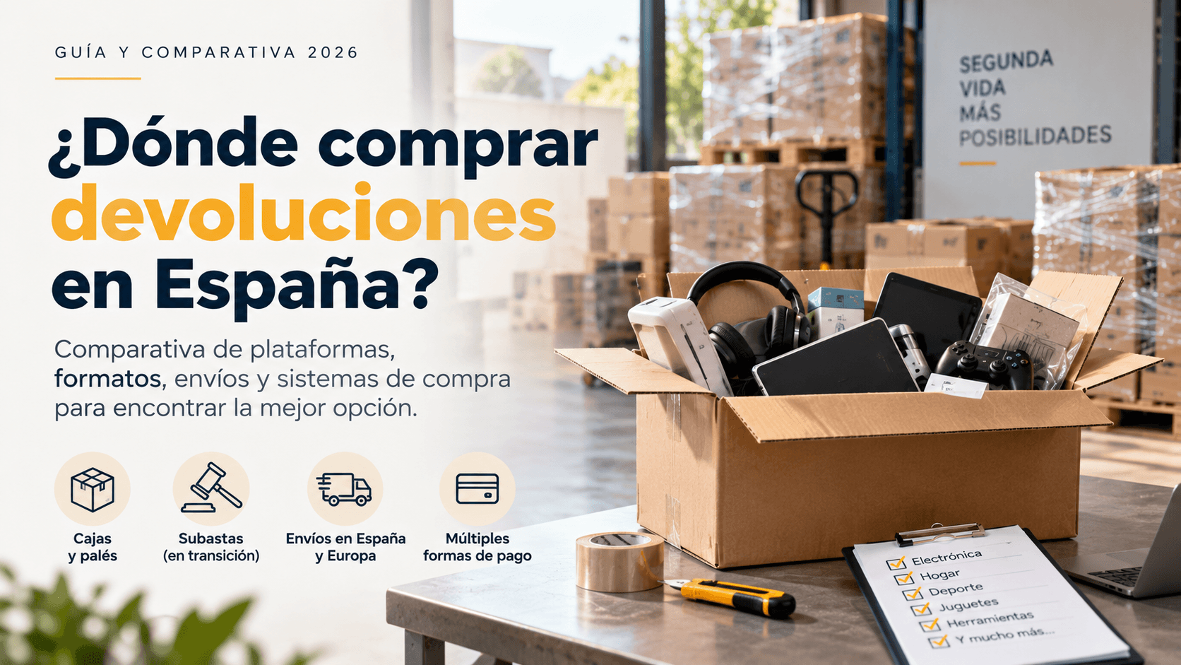 Dónde comprar lotes de devoluciones de Amazon en España
